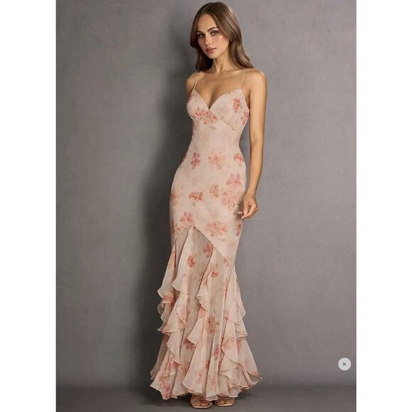 Azazie Atelier Dresses & Skirts - Azazie Atelier Rosia Peach Maxi Dress New Wedding Guest Prom Size 8 #TS